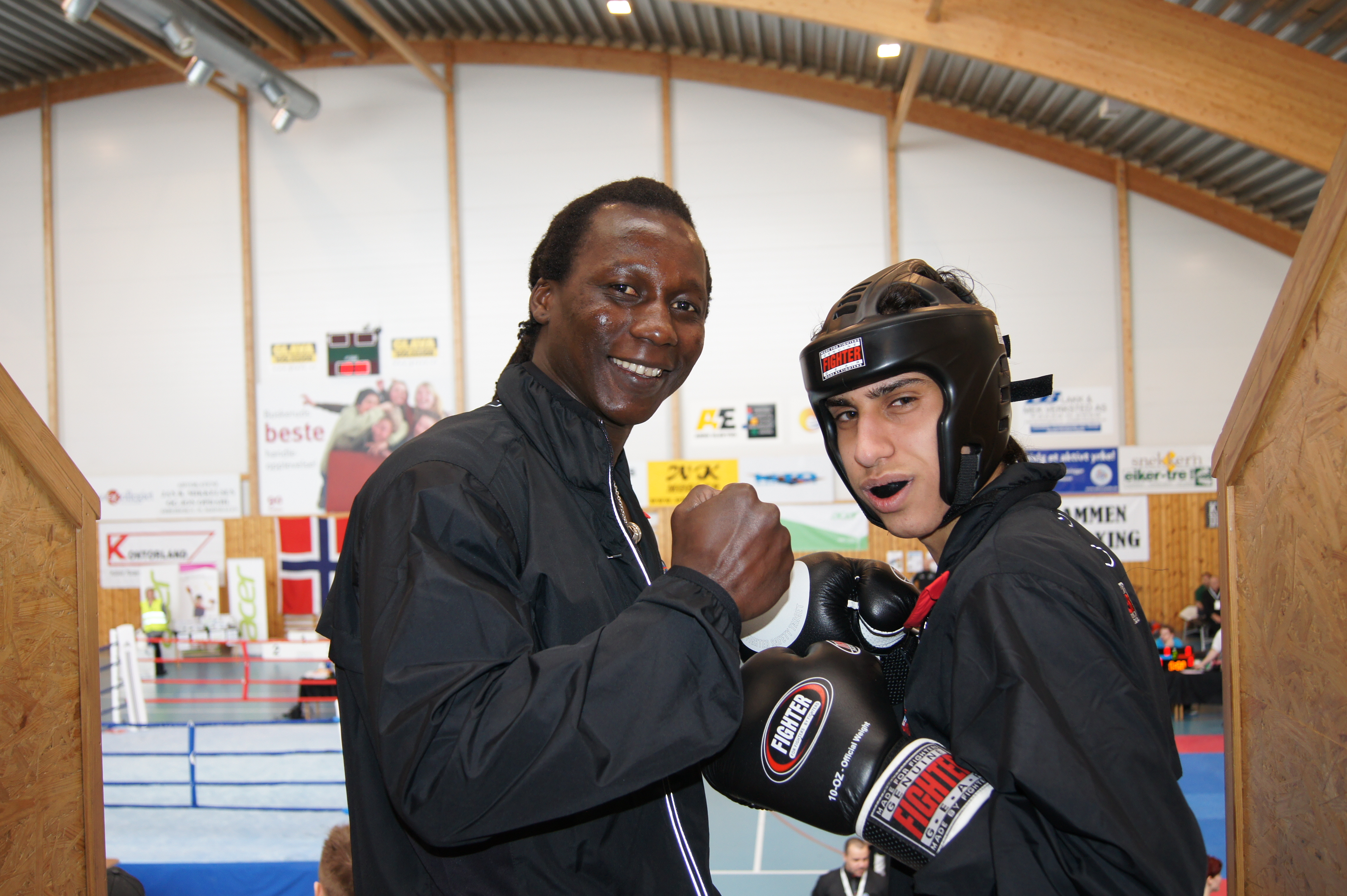 Ebou Bojang kjører åpen trening, i Oslo, onsdag 16. mai