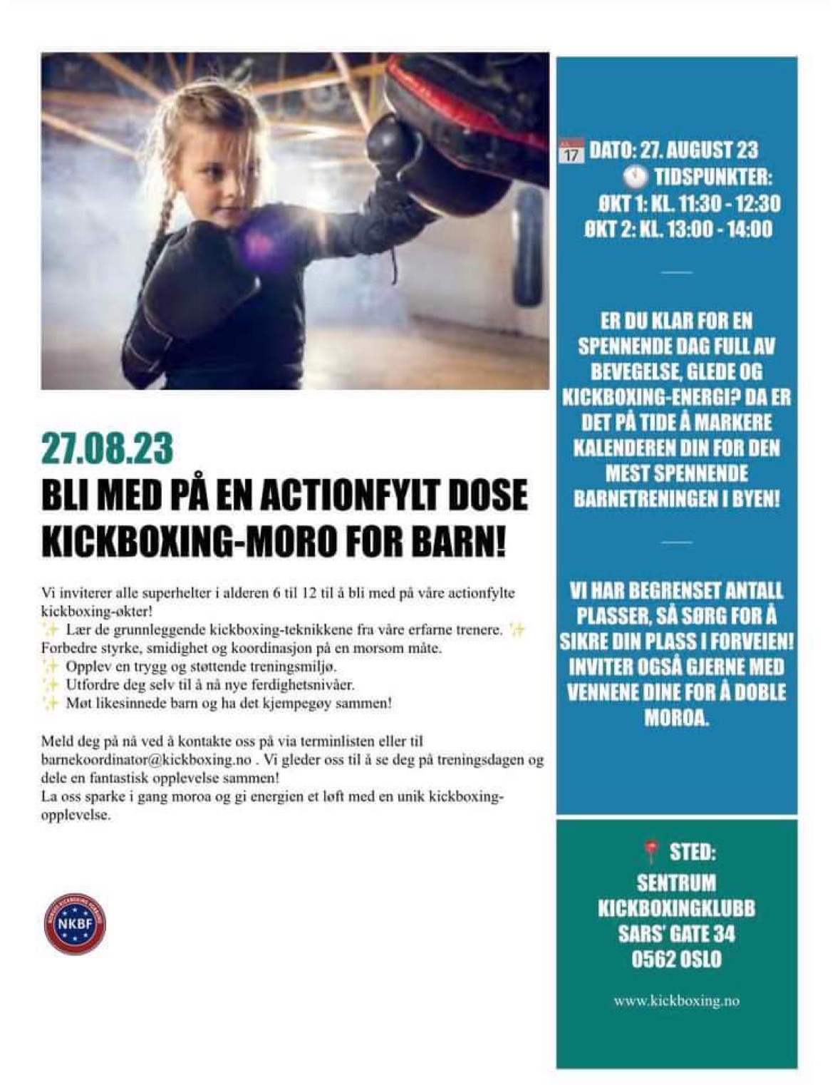 Kickboxing-moro for Barn!